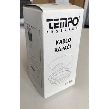 Tempo 35.280.01 Beyaz Kapaklı Kablo Kanalı