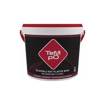 Tempo Buz Beyazı 20 kg Silikonlu Mat İç Cephe Duvar Boyası