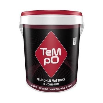 Tempo Masal Pembesi 10 kg Silikonlu Mat İç Cephe Duvar Boyası
