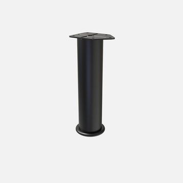 Tempo R51 20 cm Tek Siyah Mobilya Ayağı