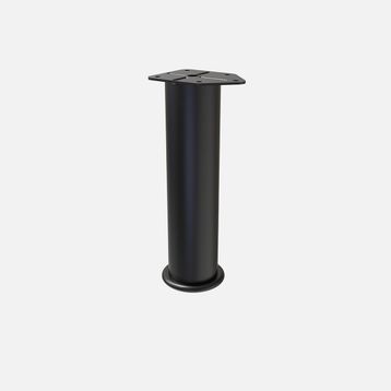 Tempo R51 20 cm Tek Siyah Mobilya Ayağı