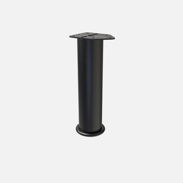 Tempo R51 20 cm Tek Siyah Mobilya Ayağı