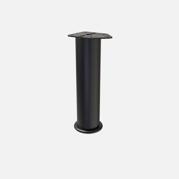 Tempo R51 20 cm Tek Siyah Mobilya Ayağı