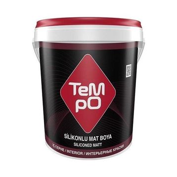Tempo Yağ Yeşili 10 kg Silikonlu Mat İç Cephe Duvar Boyası