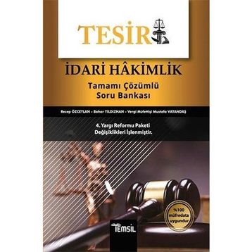 Temsil Kitap Tesir İdari Hakimlik Tamamı Çözümlü Soru Bankası