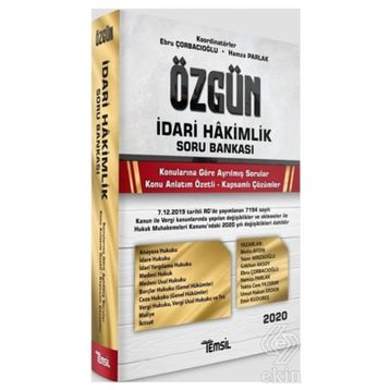 Temsil Yayınları Komite İdari Hakimlik Özgün Soru Bankası