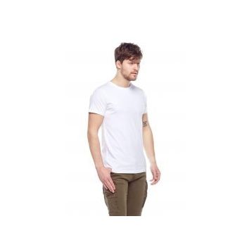 Tena Erkek Beyaz Bisiklet Yaka Basic Tişört