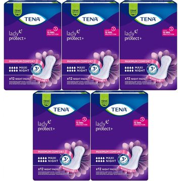 Tena Lady Maxi Night 6 Damla 12x5 Adet Kadın Mesane Pedi
