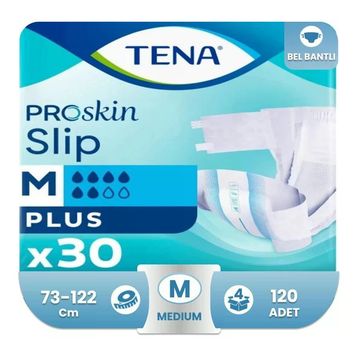 Tena Proskin Slip Plus 120 Adet Medium Belbantlı Hasta Bezi