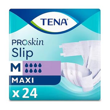 Tena Slip Maxi Orta Boy M 8 Damla 24'lü 4 Paket 96 Adet Bel Bantlı Hasta Bezi