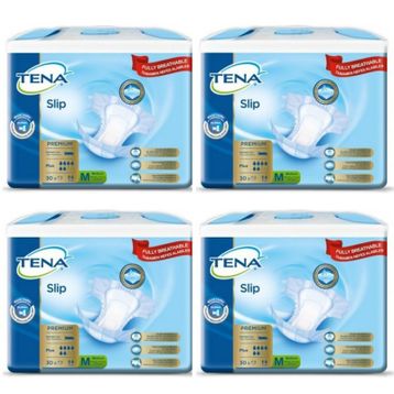 Tena Slip Premium Plus 6 Damla Belbantlı Orta 120 Adet Hasta Bezi