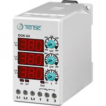 Tense DGK-04 Trifaze Düşük Gerilim Kontrol Rölesi