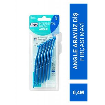 Tepe Angle Mavi 0.4 mm 6'lı Arayüz Diş Fırçası