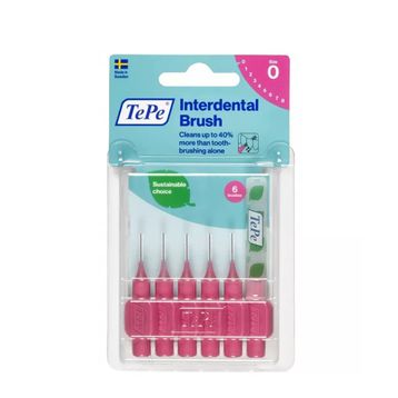 Tepe Interdental Brush Blister 6 Adet Pembe Diş Arayüz Fırçası
