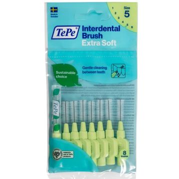 Tepe Interdental Brush Extra X Soft Yeşil 0.8 mm 8'li Arayüz Fırçası