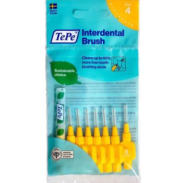 Tepe Interdental Brush Sarı 0.7 mm 8'li Arayüz Fırçası