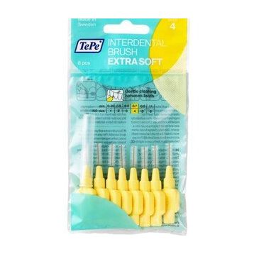 Tepe Sarı 0.7 mm Size 4 8'li Paket Extra Soft Arayüz Fırçası