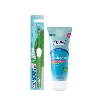 Tepe Supreme Compact Soft Diş Fırçası+Diş Macunu