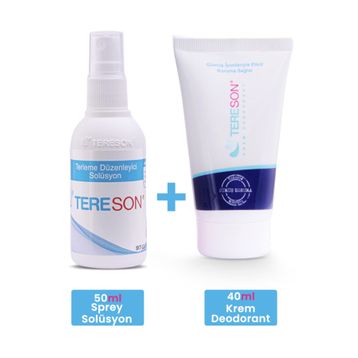 Tereson Terleme Önleyici 50 ml Sprey ve Gümüş İyonlu 40 ml Krem Deodorant