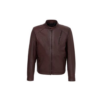 Tergan E22KDM310381-R4X Bordo Hakiki Deri Erkek Mont