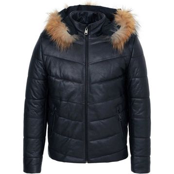 Tergan E23KDM310463-Q3R Lacivert Erkek Deri Mont