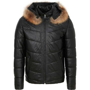 Tergan E23KDM310463-Q3R Lacivert Erkek Deri Mont