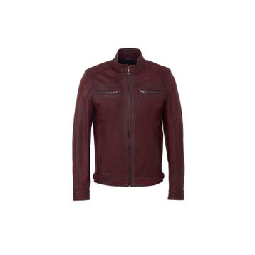 Tergan E23KDM310542-R4X Bordo Hakiki Erkek Deri Mont