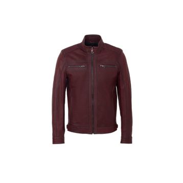 Tergan E23KDM310542-R4X Bordo Hakiki Erkek Deri Mont
