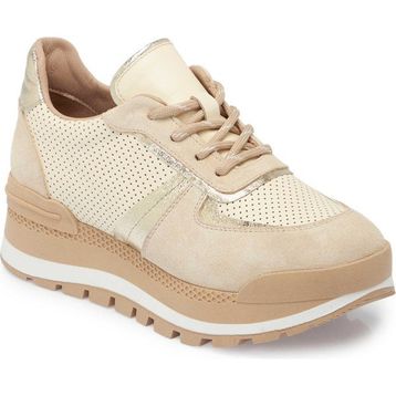 Tergan K24S1AY67521 A25 Bej Deri Kadın Sneaker