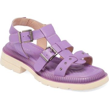 Tergan K24Y1SN67156-S1T Lila Hakiki Deri Kadın Sandalet