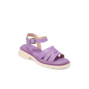 Tergan K24Y1SN67157-S1T Lila Hakiki Deri Kadın Sandalet