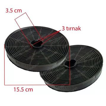 Termikel Lumex 6040 Uyumlu Davlumbaz Aspiratör Karbon Filtres