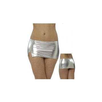 Terry Pau T060915 Yırtmaçlı Mini Etek