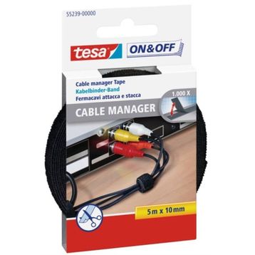 Tesa 10 Mm X 5 M On-Off Kablo Organizatörü