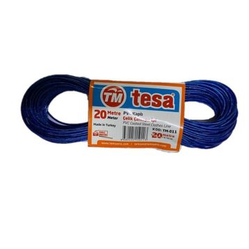 Tesa 20 m PVC Kaplı Çelik Çamaşır İpi