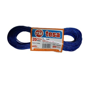 Tesa 20 m PVC Kaplı Çelik Çamaşır İpi