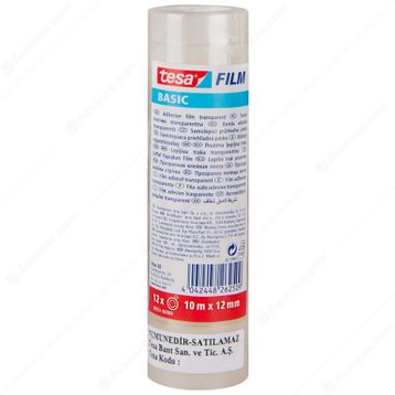 Tesa 58551 Basic 12 mm x 10 m 12'li Paket Bant