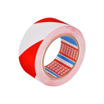 Tesa 60760-00092-15 33 m 50 mm Kırmızı Beyaz Yer İşaretleme İkaz Bandı