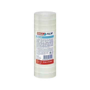 Tesa Basic 12 mm 33 m Şeffaf 12'li Paket Film Bant