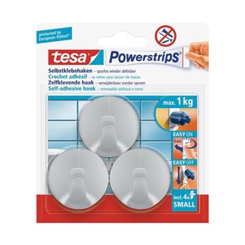 Tesa Modern Krom Askı + Çift Taraflı Bant