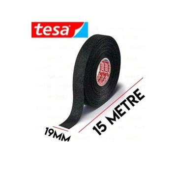 TESA Tesa 19 mm x15 mt Siyah Yanmaz Kumaş Kablo Sarma Bant