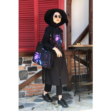 Tesettür Mayo Siyah 2'li Set