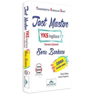 Test Master YKS İngilizce Tamamı Çözümlü Soru Bankası - Davut Doğan Ahmet Taşpınar
