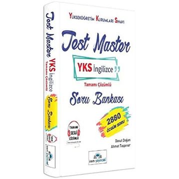 Test Master YKS İngilizce Tamamı Çözümlü Soru Bankası - Davut Doğan Ahmet Taşpınar