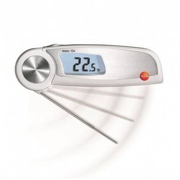 Testo 104 Su Geçirmez Katlanabilir Sıcaklık Ölçer