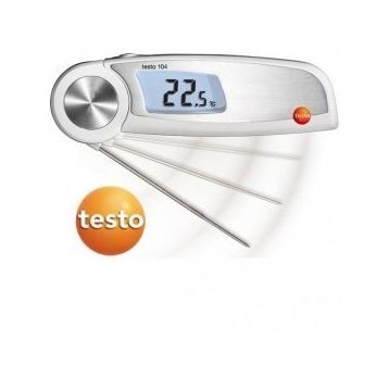 Testo 104 Su Geçirmez Katlanabilir Sıcaklık Ölçer