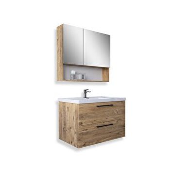Teta Batum 65 cm Atlantik Çam Mdf Banyo Dolabı Seti