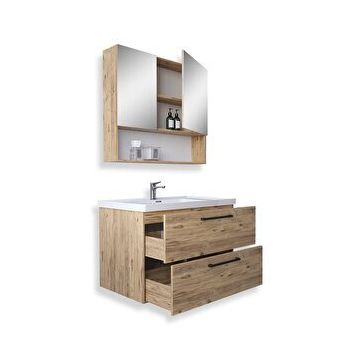 Teta Batum 65 cm Atlantik Çam Mdf Banyo Dolabı Seti