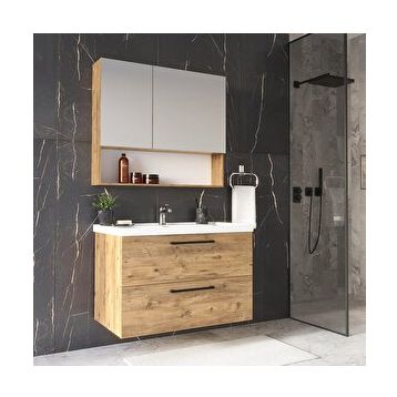 Teta Batum 65 cm Atlantik Çam Mdf Banyo Dolabı Seti