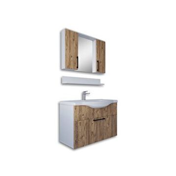 Teta Eko 80 cm Mdf Banyo Dolabi Seti